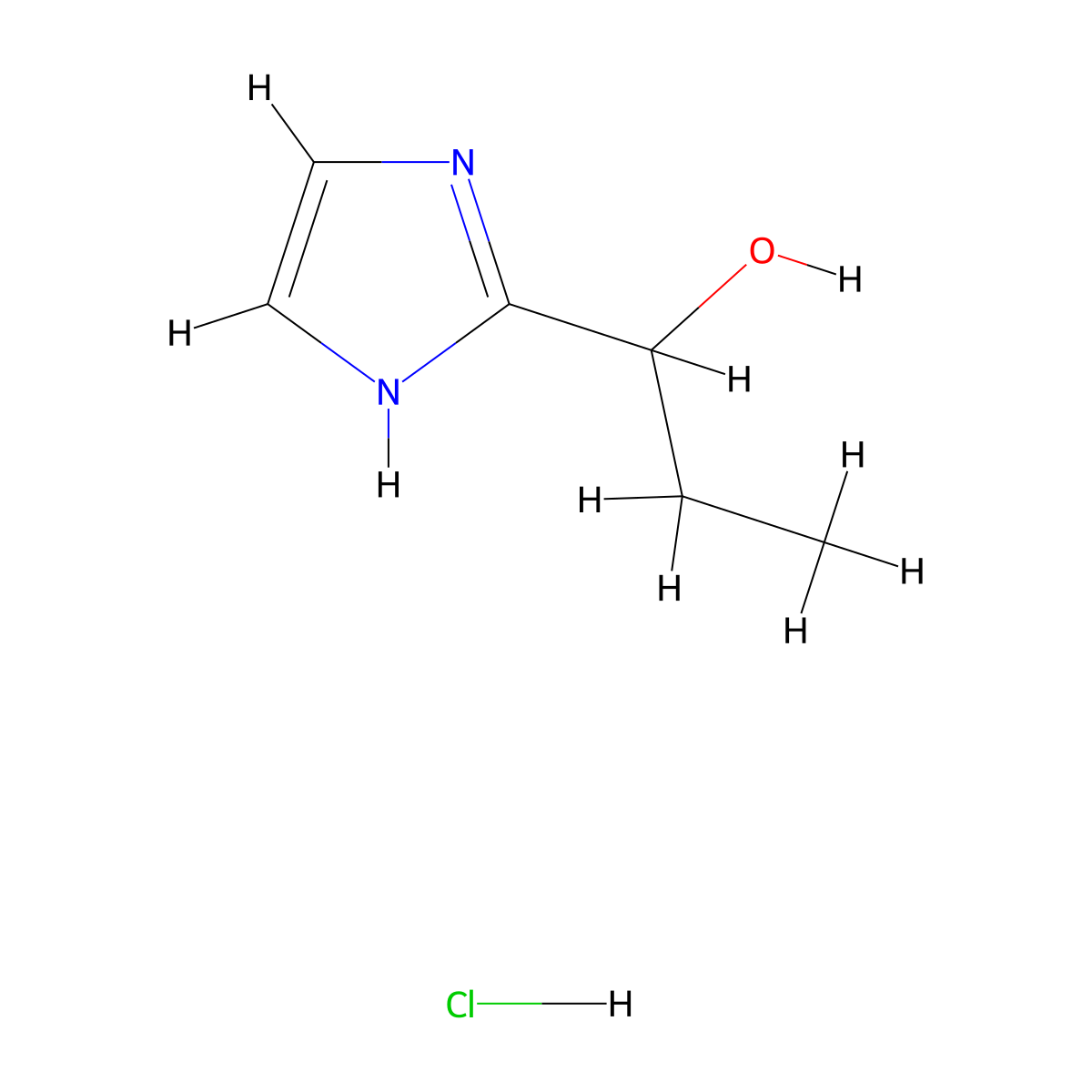 1-(1H-Imidazol-2-yl)propan-1-ol hydrochloride molecular structure, CAS 1314934-49-0