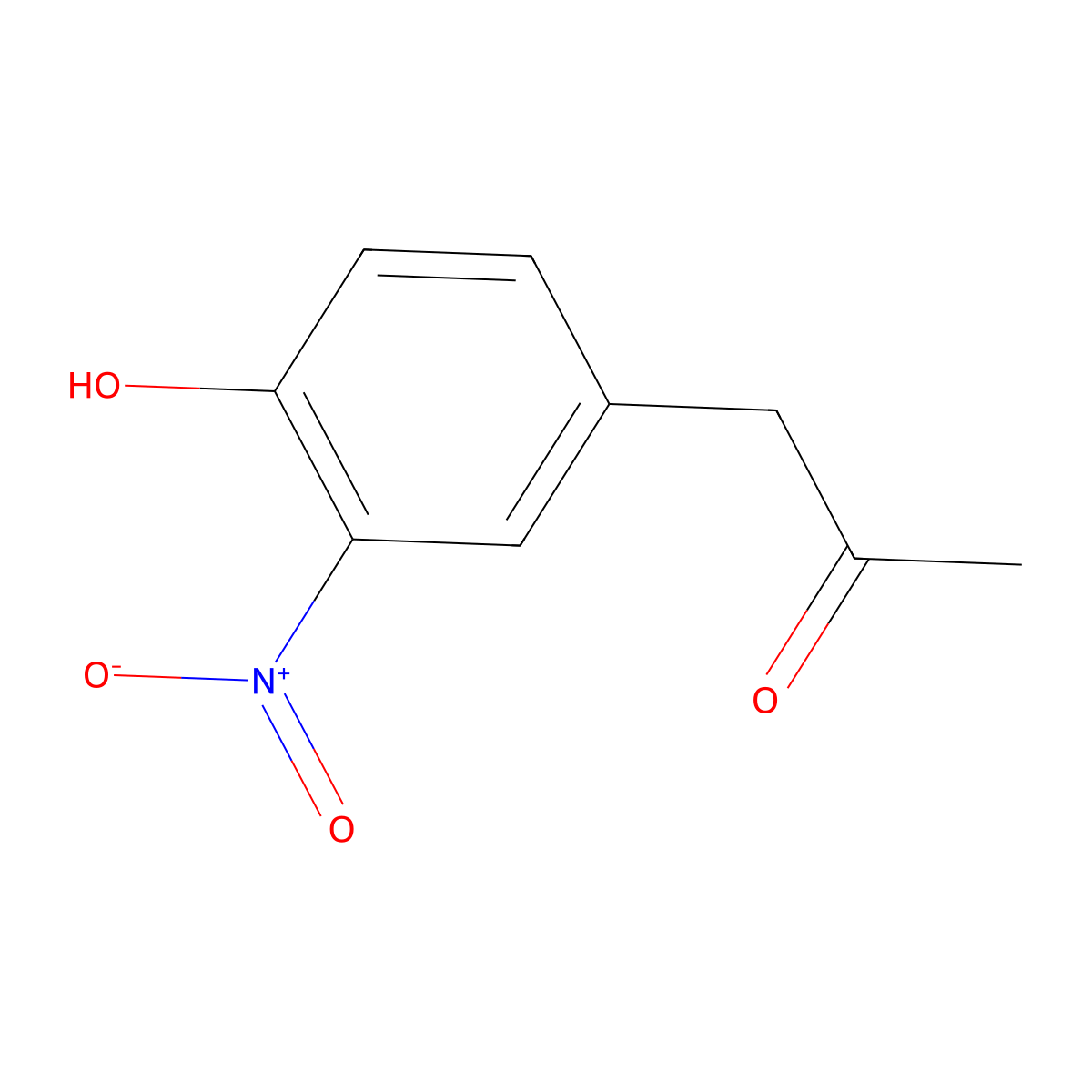 1-(4-Hydroxy-3-nitrophenyl)propan-2-one molecular structure, CAS 1314934-53-6