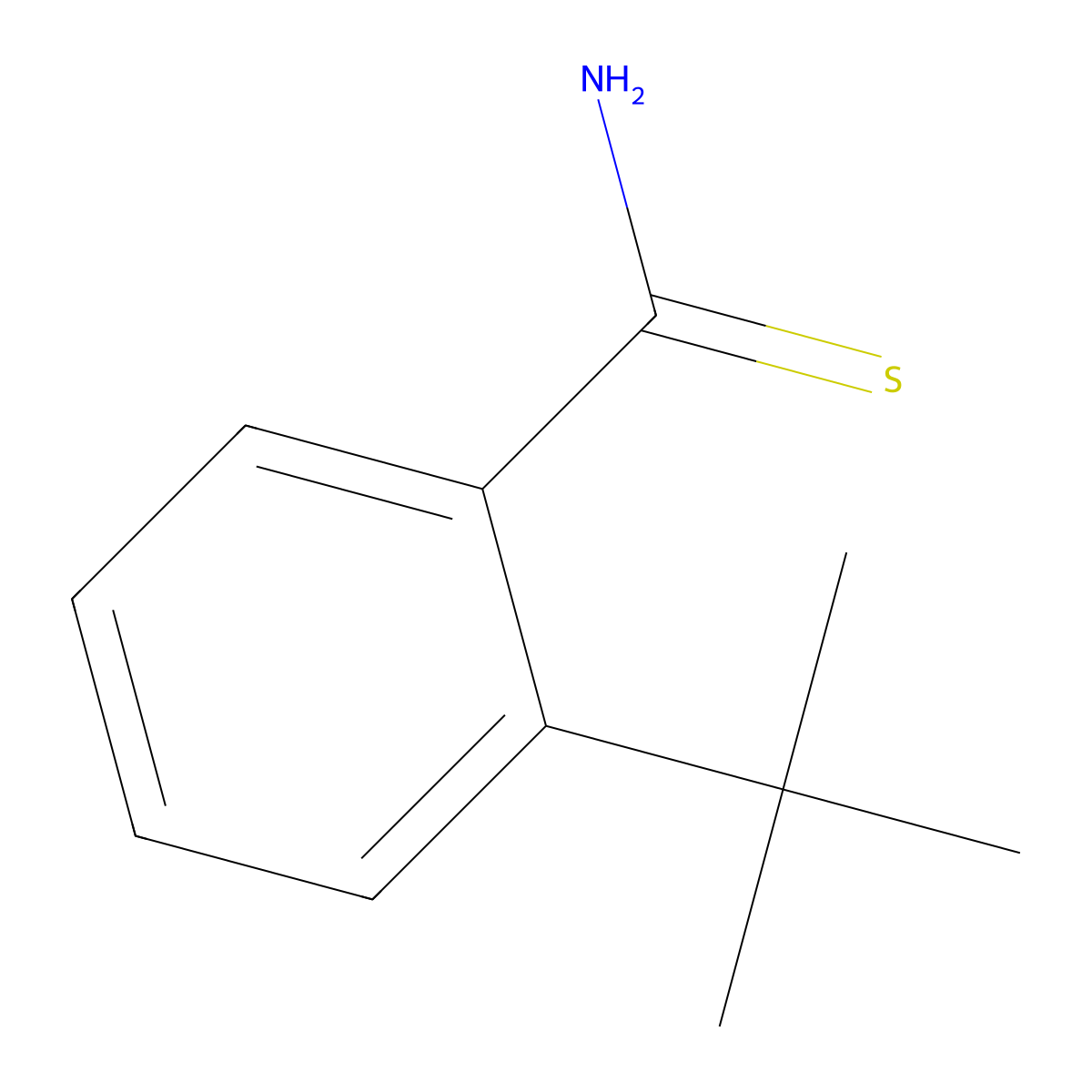 2-(tert-Butyl)benzothioamide molecular structure, CAS 1314934-69-4