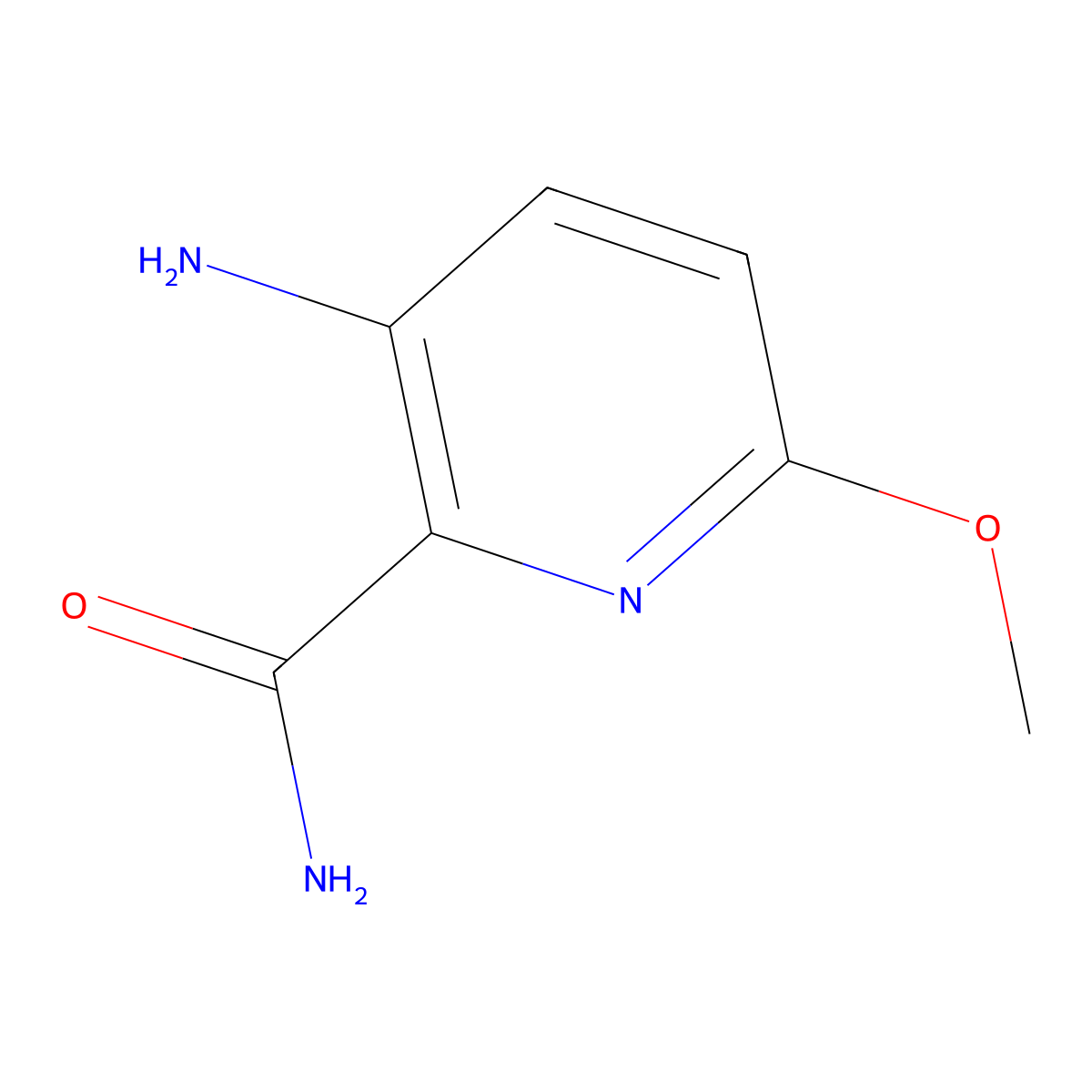 3-Amino-6-methoxypicolinamide molecular structure, CAS 1314934-75-2