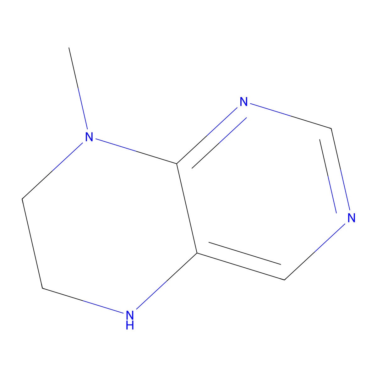8-Methyl-5,6,7,8-tetrahydropteridine molecular structure, CAS 1314934-79-6