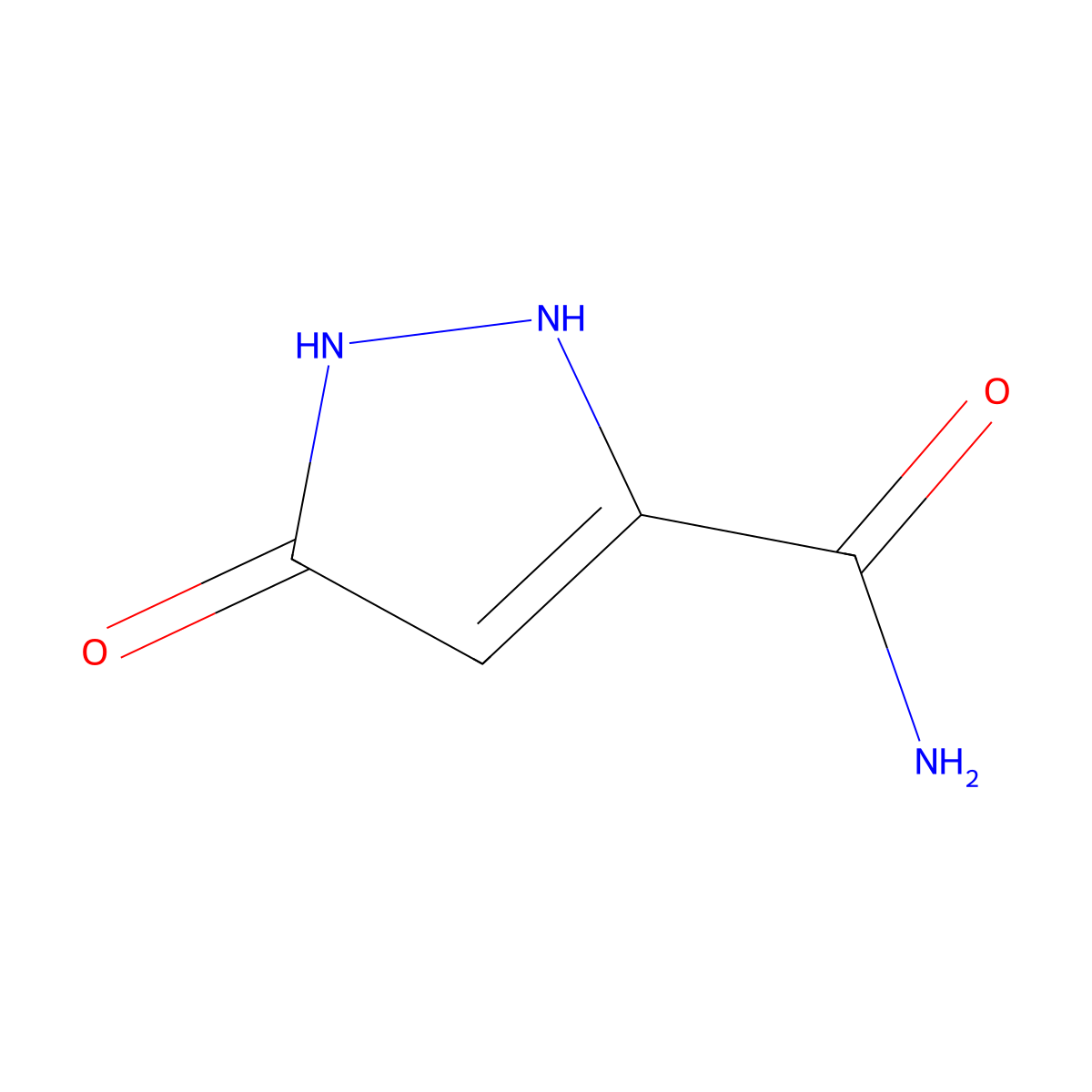 5-oxo-2,5-dihydro-1H-pyrazole-3-carboxamide molecular structure, CAS 1314934-94-5