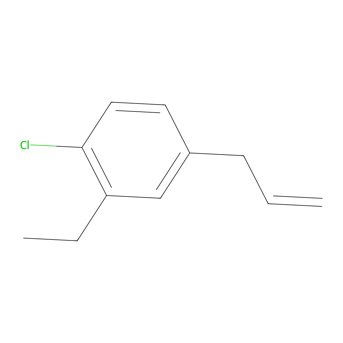 3-(4-Chloro-3-ethylphenyl)-1-propene molecular structure, CAS 1314935-28-8