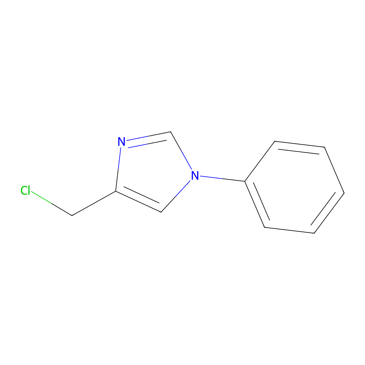 4-(Chloromethyl)-1-phenyl-1H-imidazole molecular structure, CAS 1314935-79-9