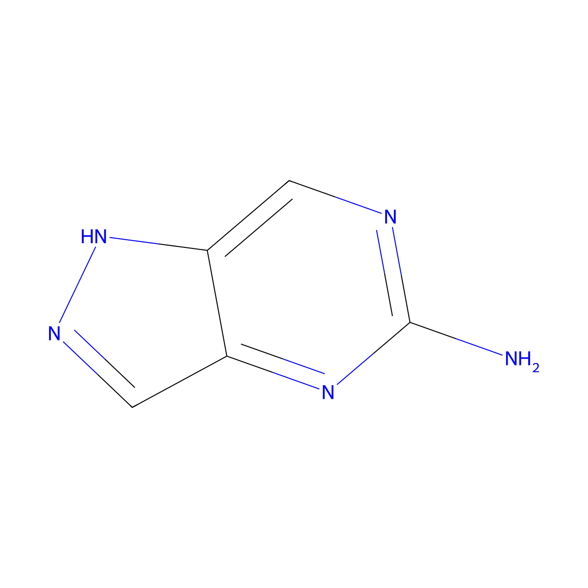 1H-pyrazolo[4,3-d]pyrimidin-5-amine molecular structure, CAS 1314935-81-3