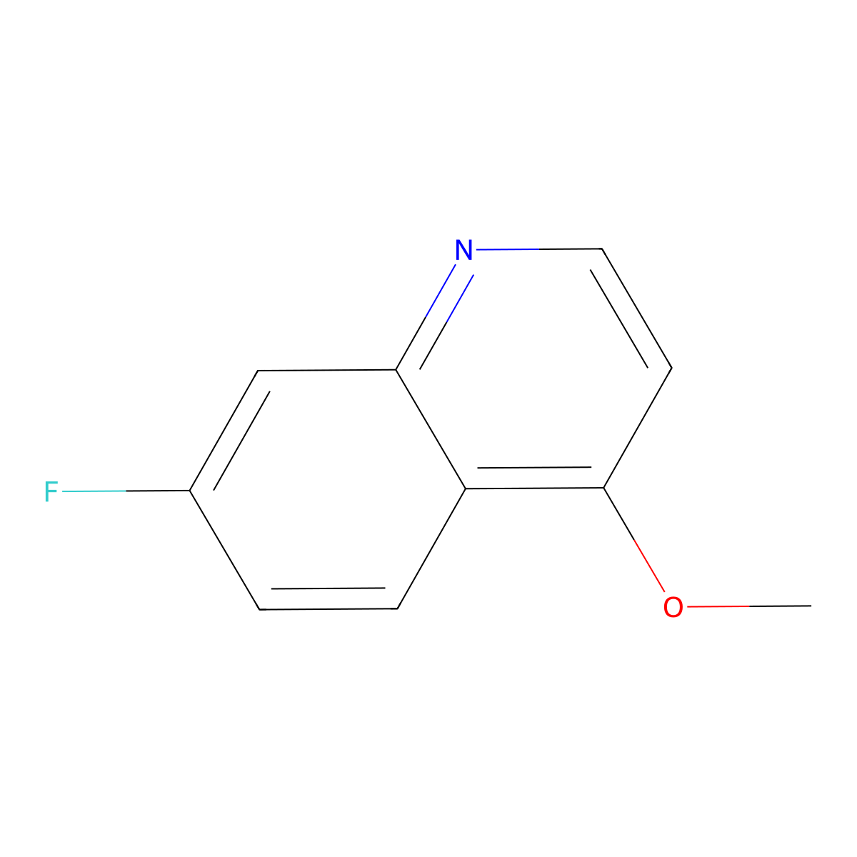 7-Fluoro-4-methoxyquinoline molecular structure, CAS 1314935-90-4