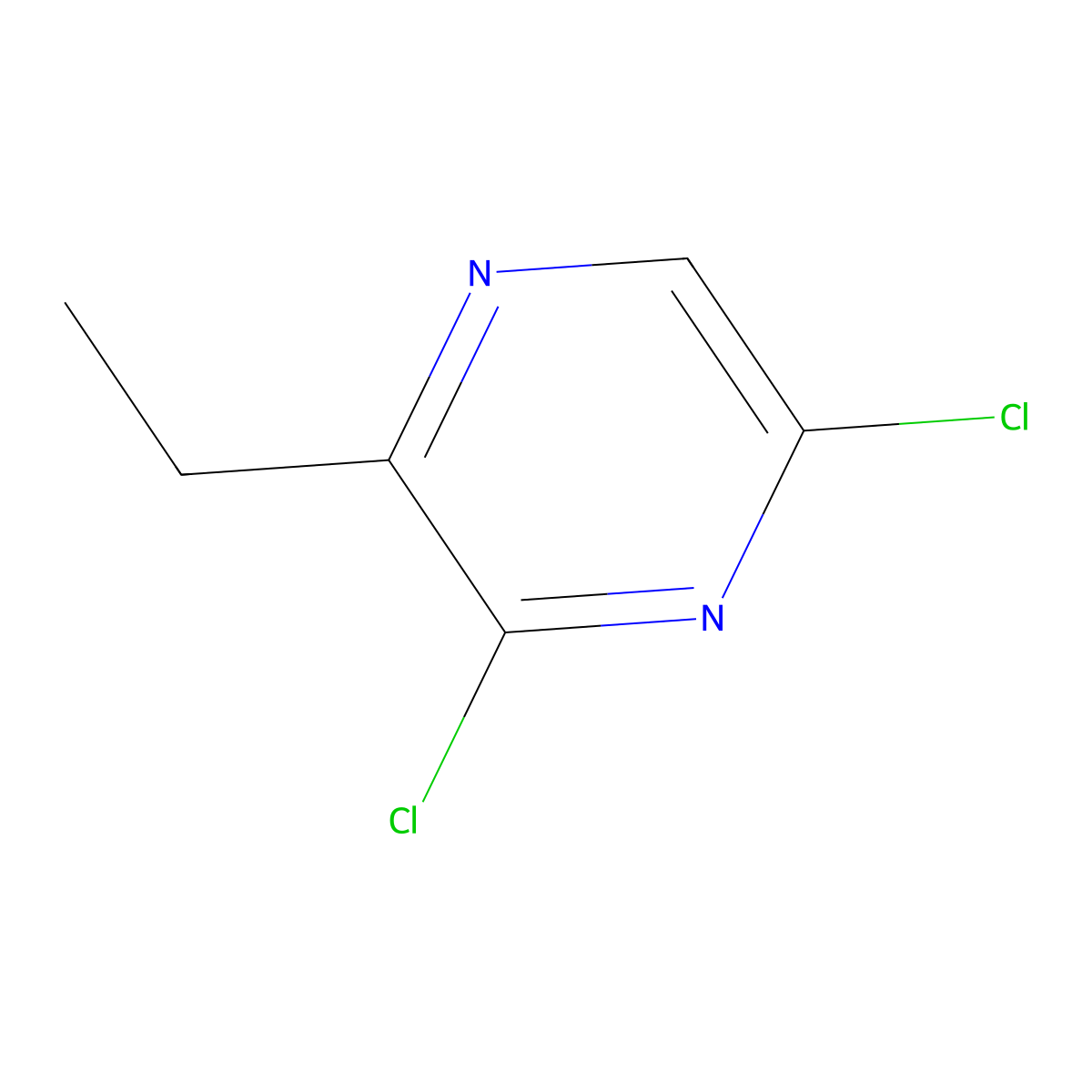 3,5-Dichloro-2-ethylpyrazine molecular structure, CAS 1314936-02-1