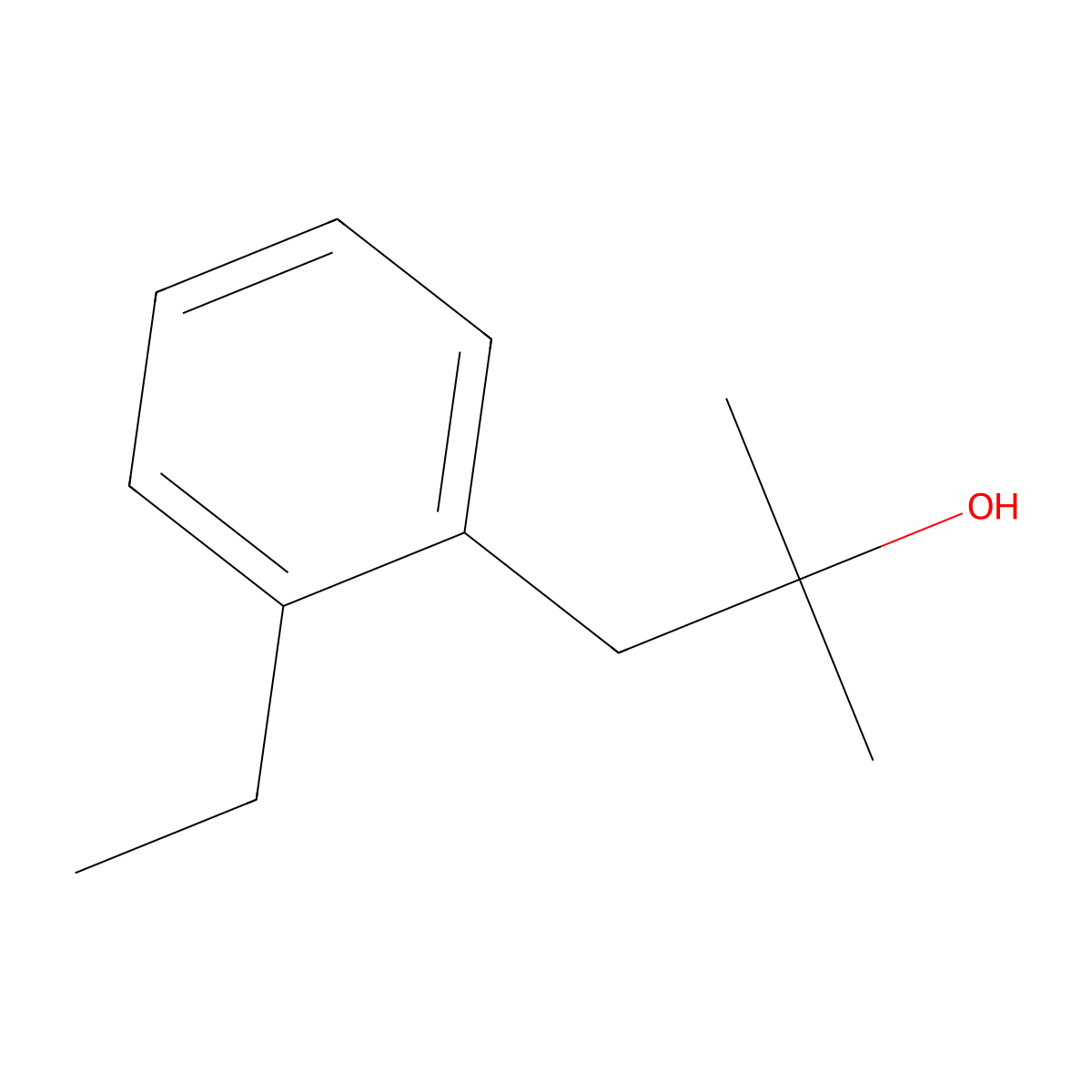 1-(2-Ethylphenyl)-2-methyl-2-propanol molecular structure, CAS 1314936-11-2