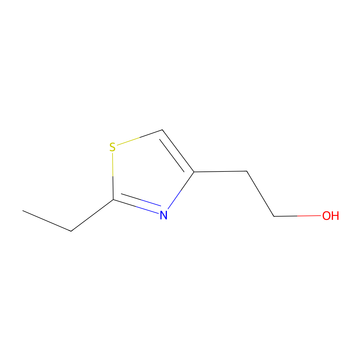 2-(2-Ethyl-1,3-thiazol-4-yl)ethanol molecular structure, CAS 1314936-77-0