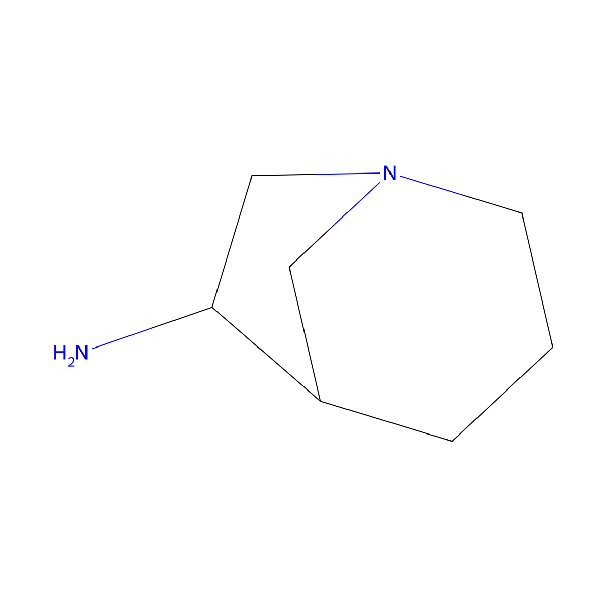 1-Azabicyclo[3.2.1]octan-6-amine molecular structure, CAS 1314936-83-8
