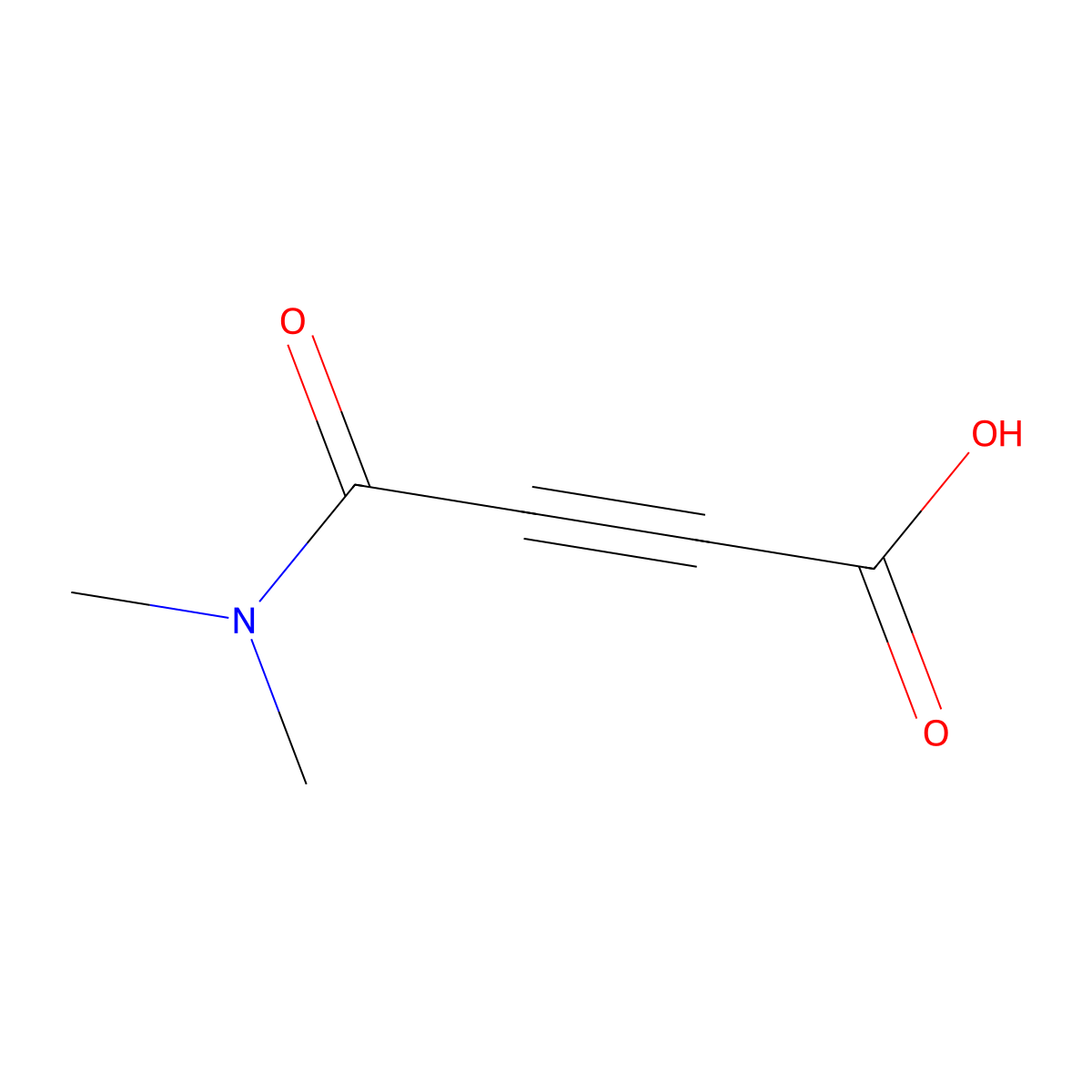 3-(Dimethylcarbamoyl)prop-2-ynoic acid molecular structure, CAS 1314937-25-1