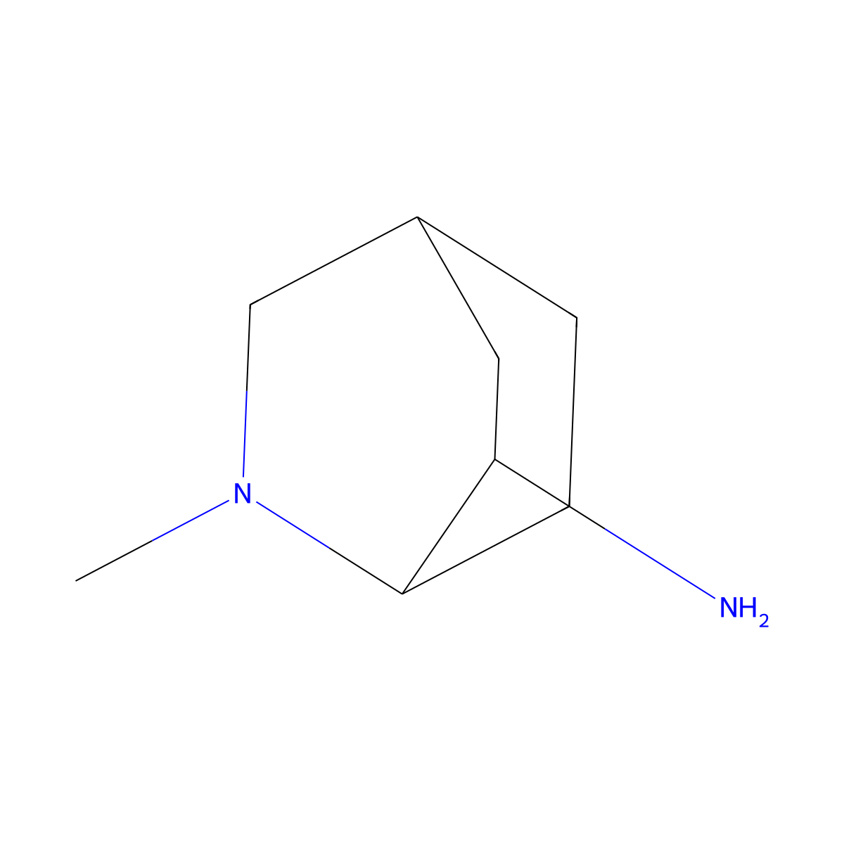 2-Methyl-2-azabicyclo[2.2.2]octan-6-amine molecular structure, CAS 1314937-61-5