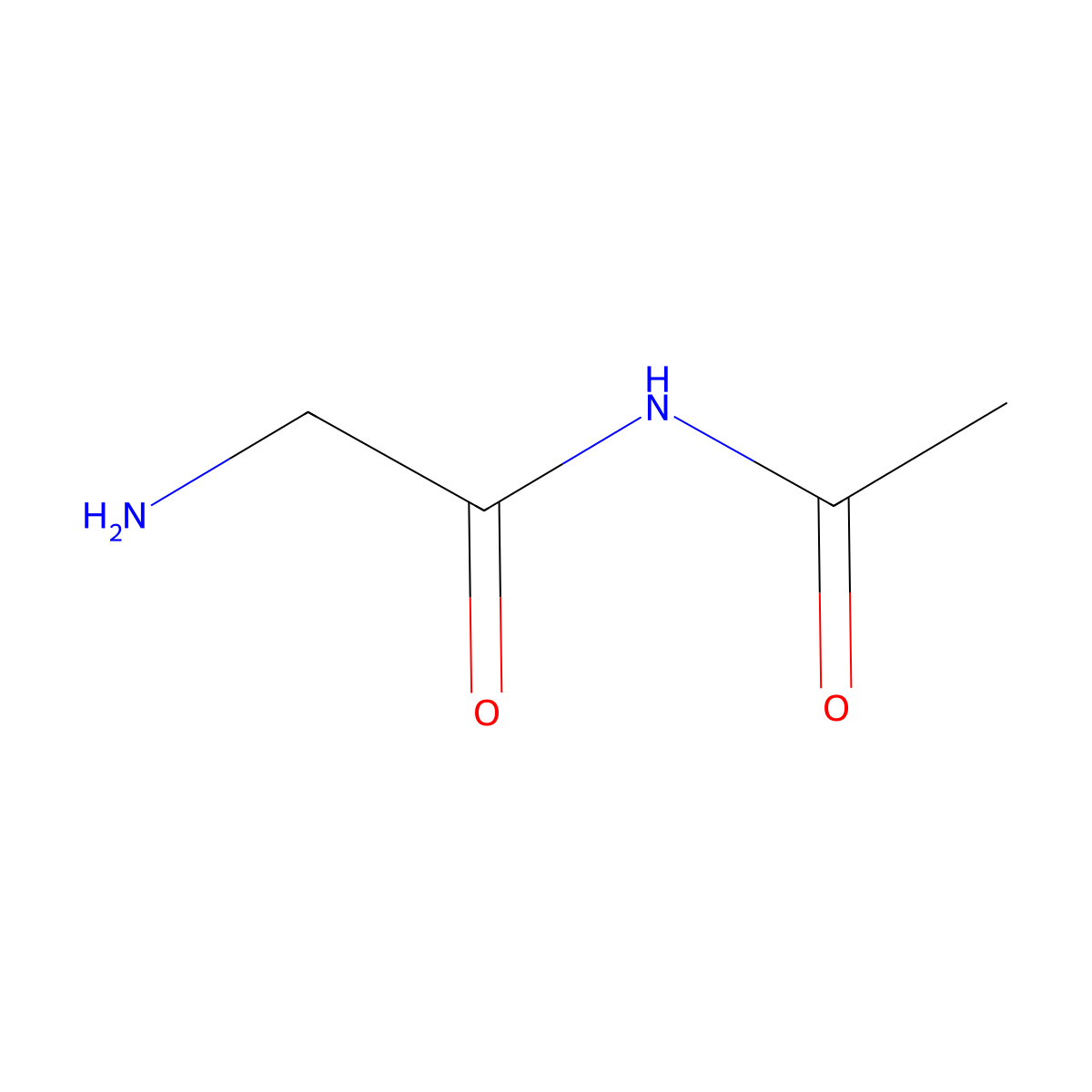N-acetyl-2-aminoacetamide molecular structure, CAS 1314937-98-8