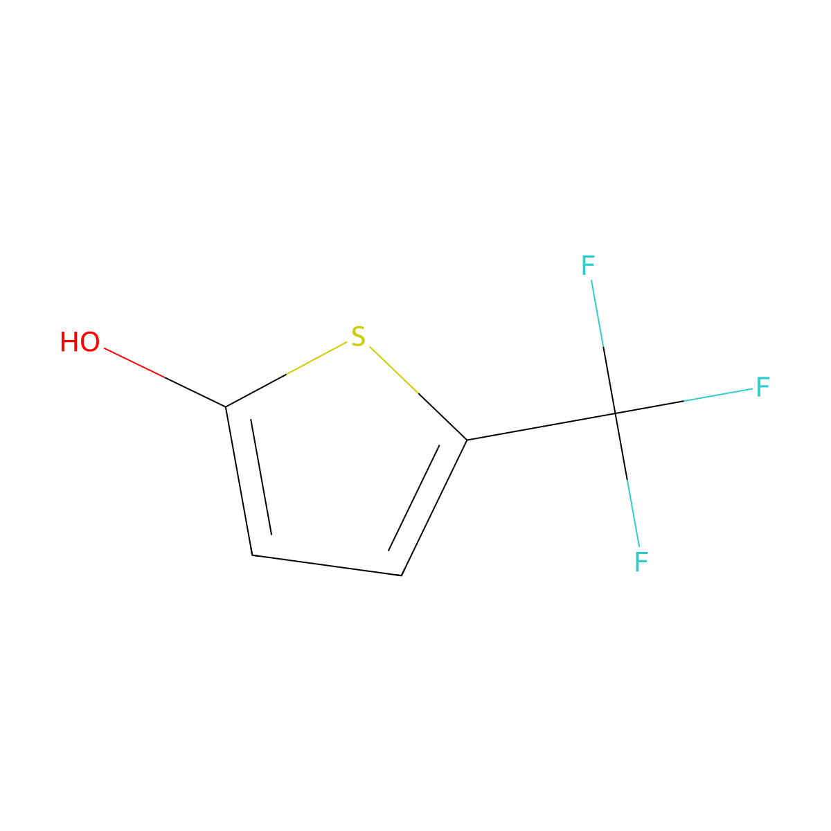 5-(Trifluoromethyl)thiophen-2-ol molecular structure, CAS 1314938-32-3