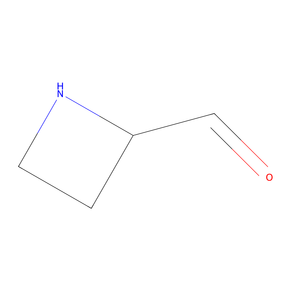 Azetidine-2-carbaldehyde molecular structure, CAS 1314938-48-1
