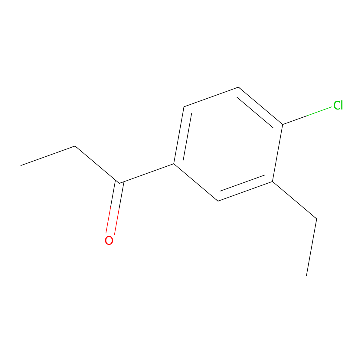 1-(4-Chloro-3-ethylphenyl)propan-1-one molecular structure, CAS 1314939-52-0