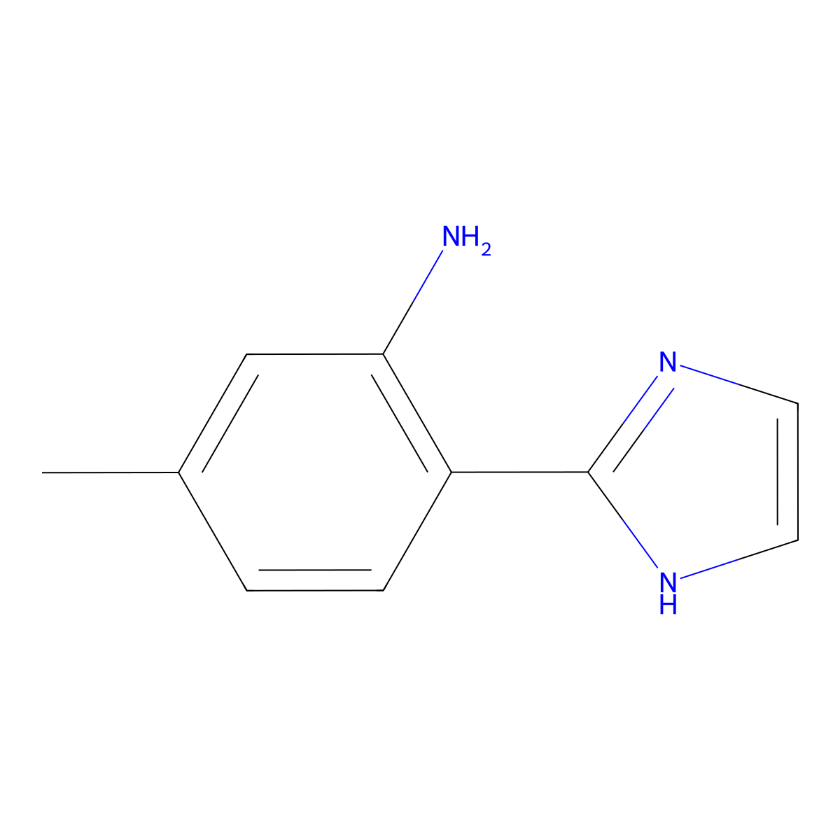 2-(1H-imidazol-2-yl)-5-methylaniline molecular structure, CAS 1314950-61-2