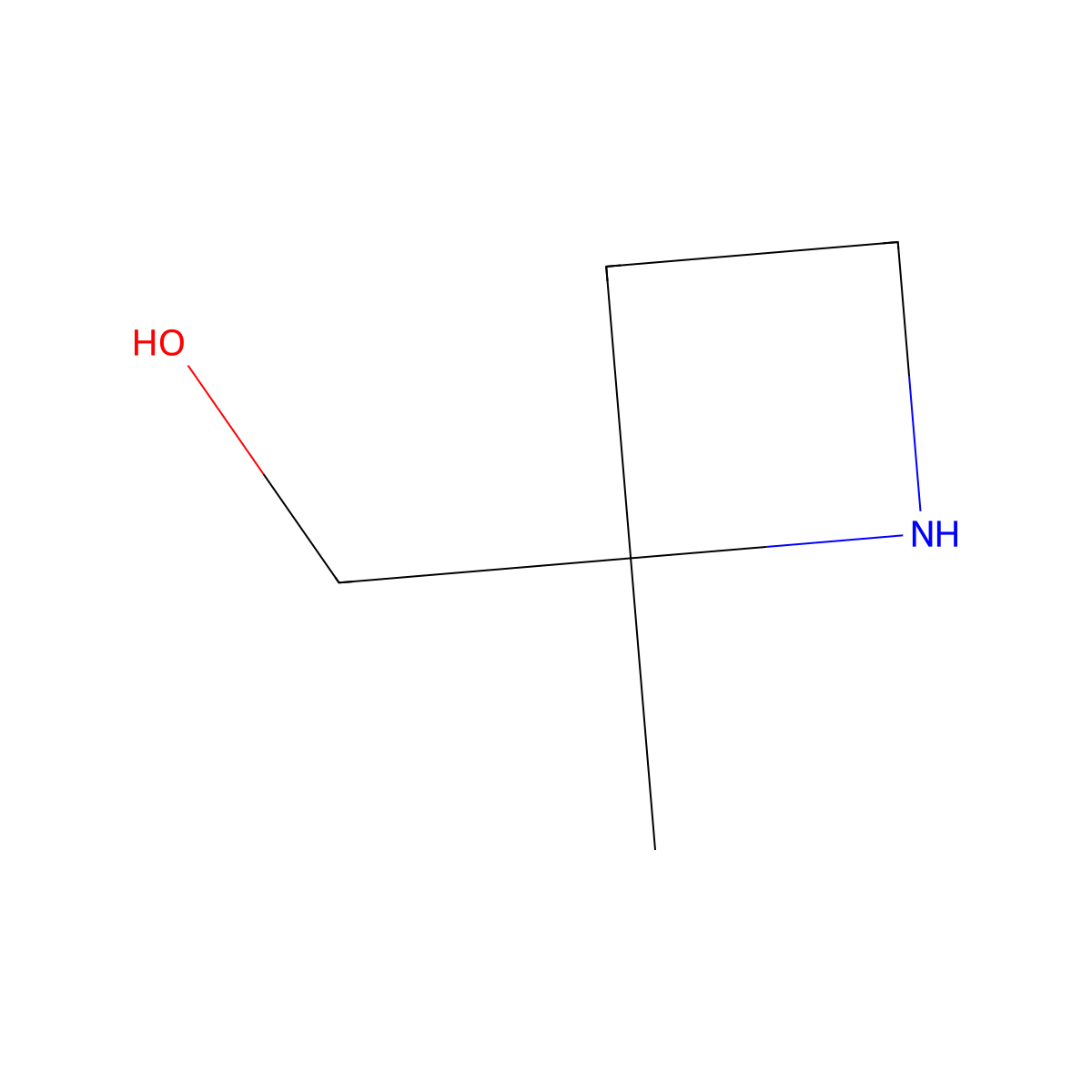 (2-Methylazetidin-2-yl)methanol molecular structure, CAS 1314951-93-3
