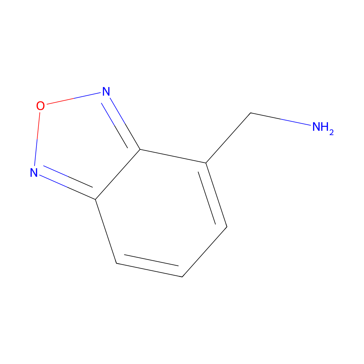 Benzo[c][1,2,5]oxadiazol-4-ylmethanamine molecular structure, CAS 1314952-30-1