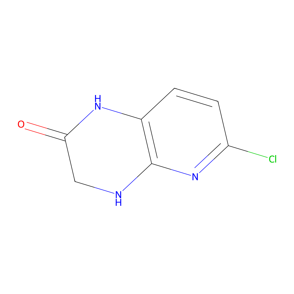 6-chloro-3,4-dihydropyrido[2,3-b]pyrazin-2(1H)-one molecular structure, CAS 1314953-23-5