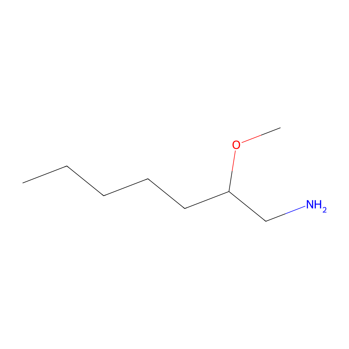 2-Methoxyheptan-1-amine molecular structure, CAS 1314959-00-6