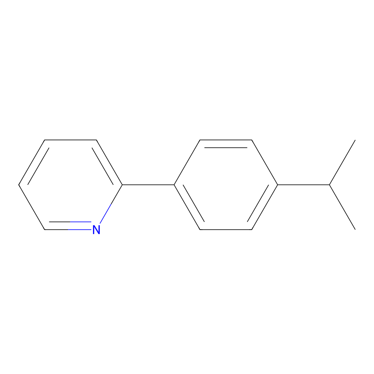 2-(4-Isopropylphenyl)pyridine molecular structure, CAS 1314959-26-6