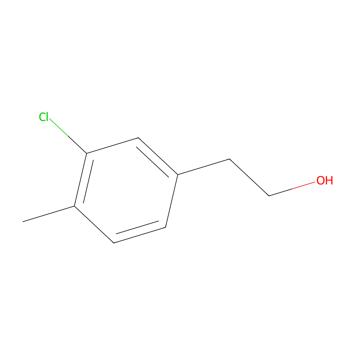 3-Chloro-4-methylphenethyl alcohol molecular structure, CAS 1314959-68-6