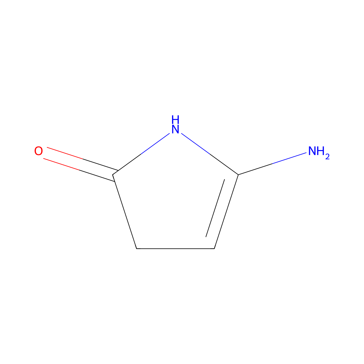 5-amino-2,3-dihydro-1H-pyrrol-2-one molecular structure, CAS 1314960-04-7