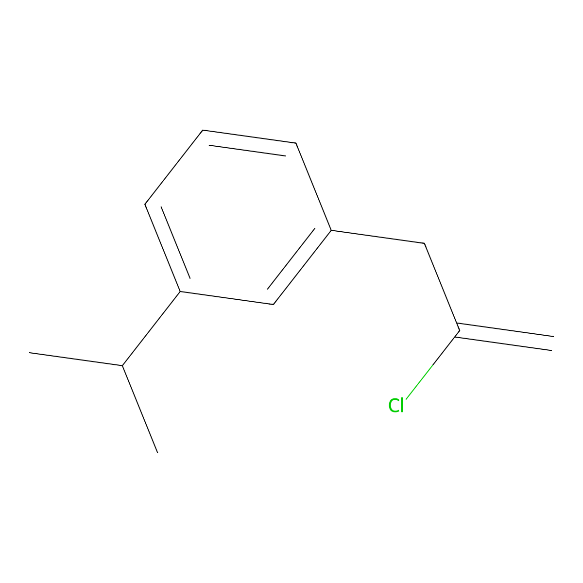 2-Chloro-3-(3-iso-propylphenyl)-1-propene molecular structure, CAS 1314960-08-1