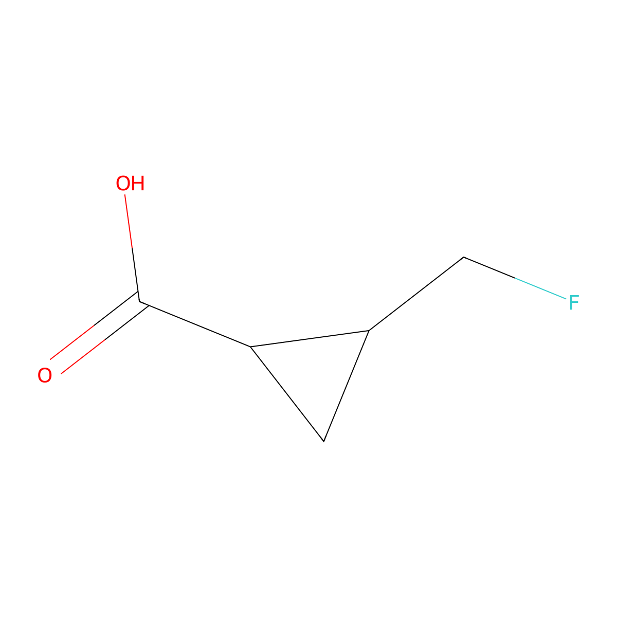 2-(Fluoromethyl)cyclopropane-1-carboxylic acid molecular structure, CAS 1314960-53-6