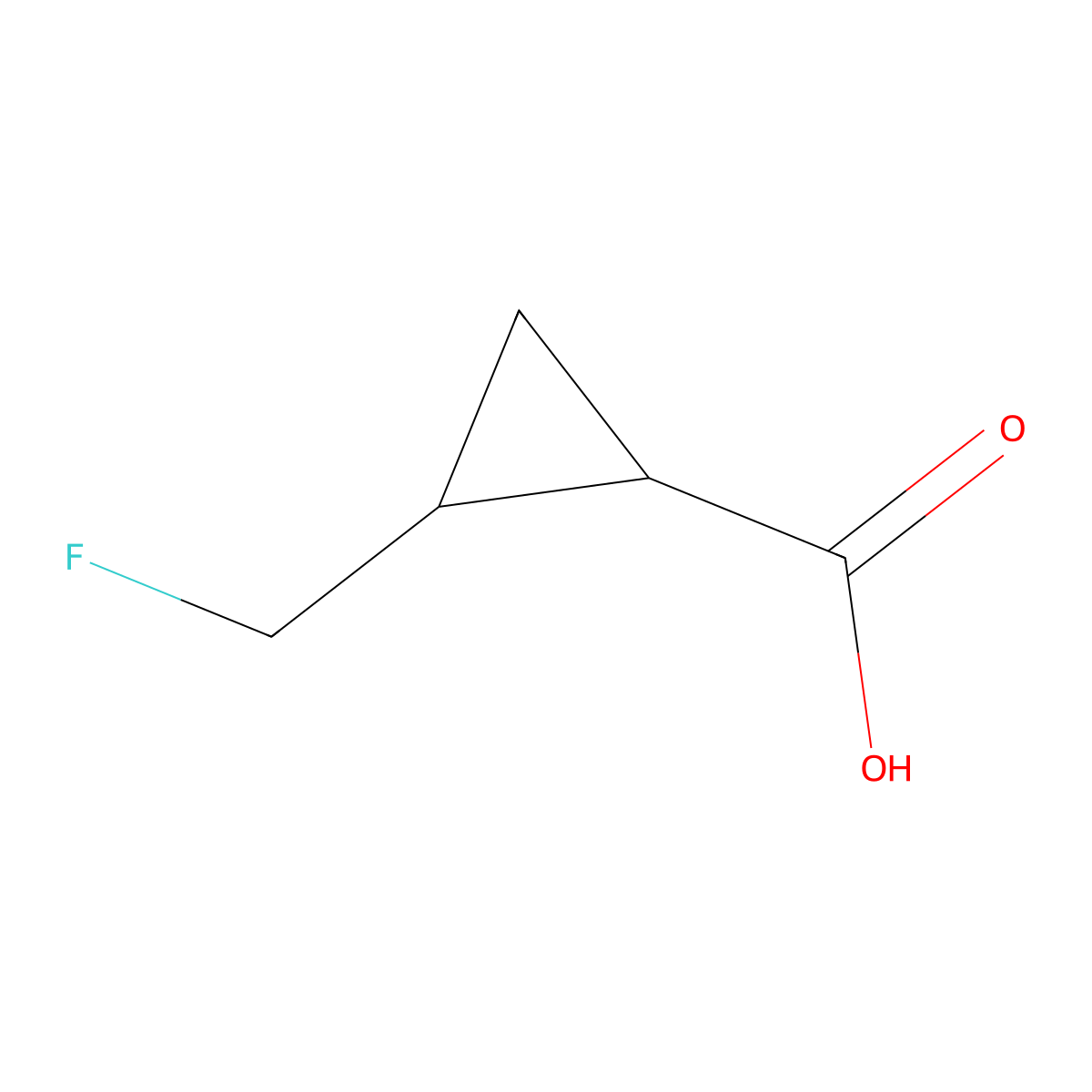 2-(Fluoromethyl)cyclopropane-1-carboxylic acid molecular structure, CAS 1314960-53-6