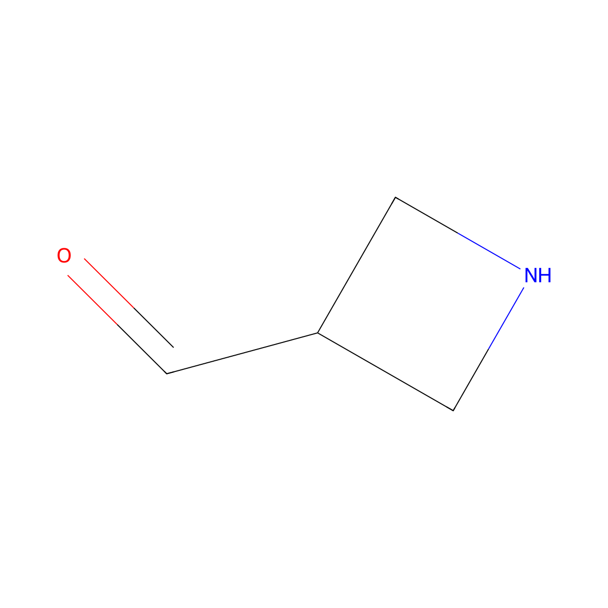 Azetidine-3-carbaldehyde molecular structure, CAS 1314960-72-9