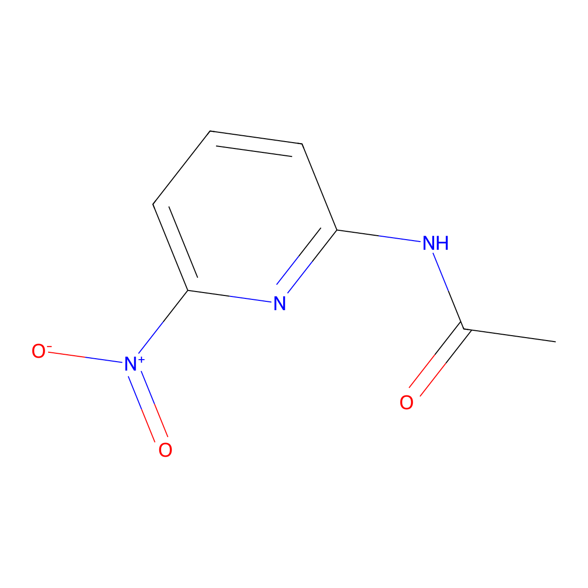 N-(6-nitropyridin-2-yl)acetamide molecular structure, CAS 1314960-80-9