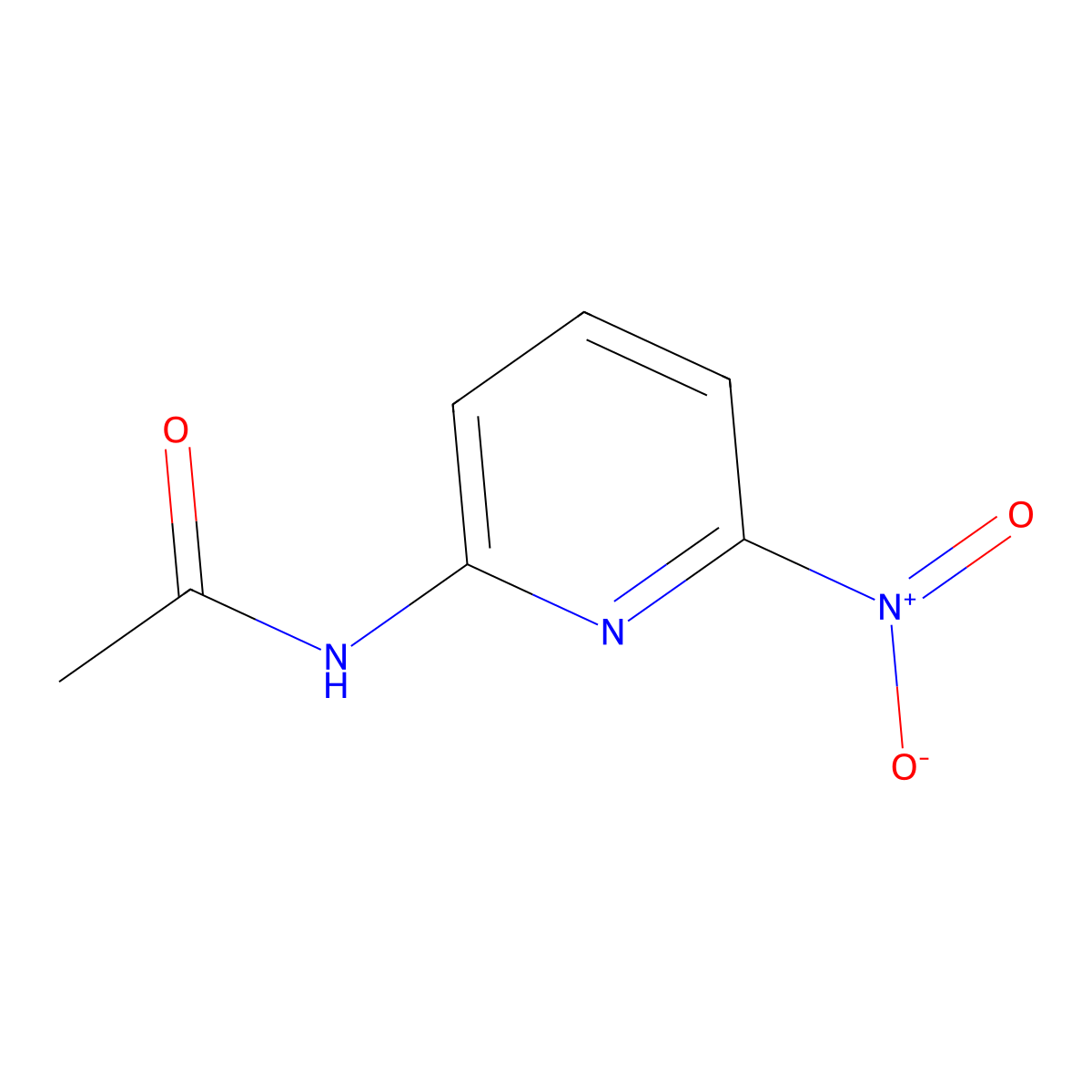 N-(6-nitropyridin-2-yl)acetamide molecular structure, CAS 1314960-80-9
