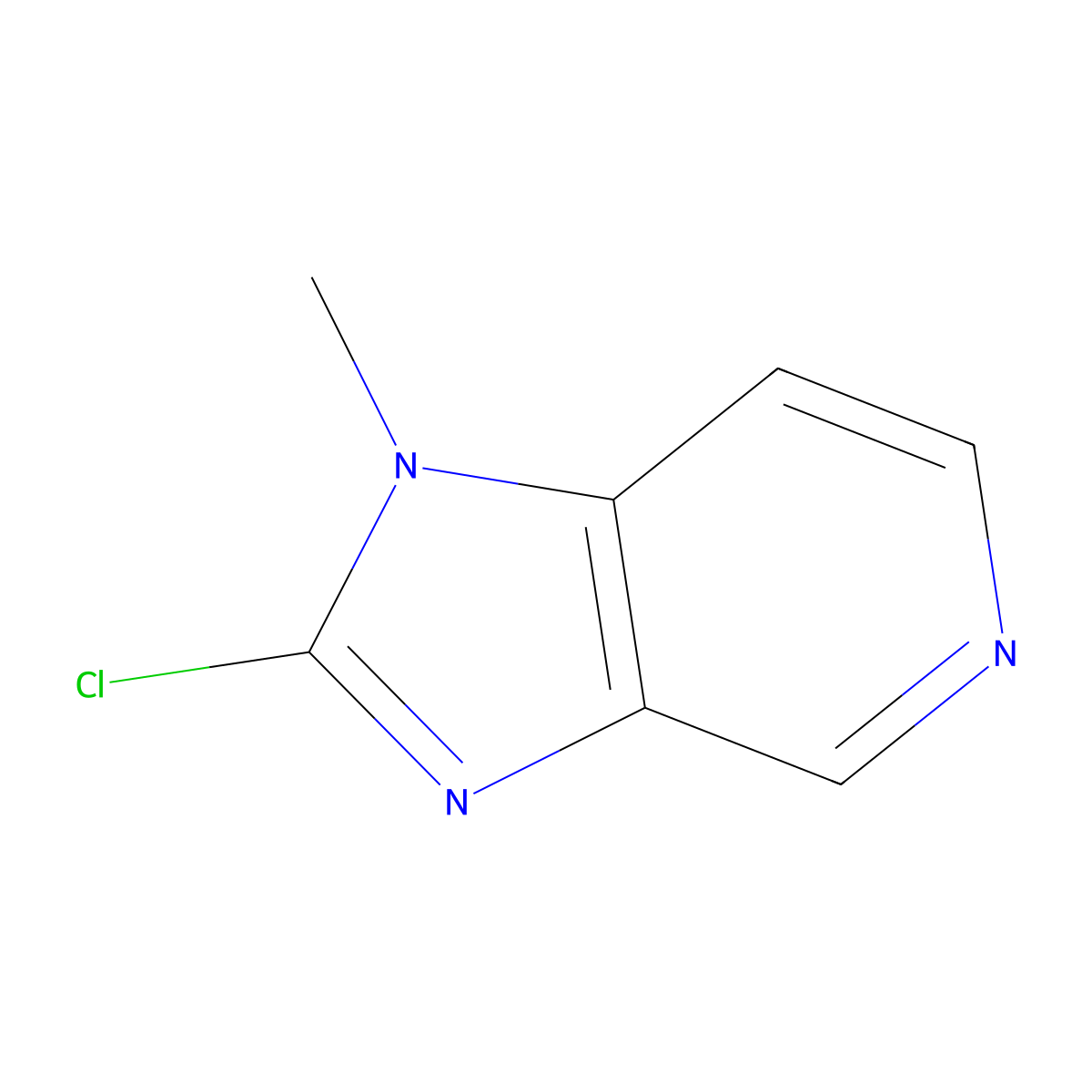 2-chloro-1-methyl-1H-imidazo(4,5-c)pyridine molecular structure, CAS 1314961-48-2