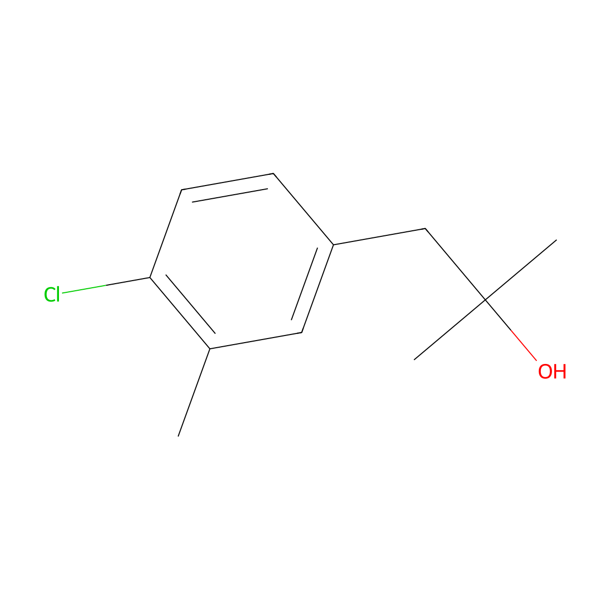 1-(4-Chloro-3-methylphenyl)-2-methyl-2-propanol molecular structure, CAS 1314961-86-8