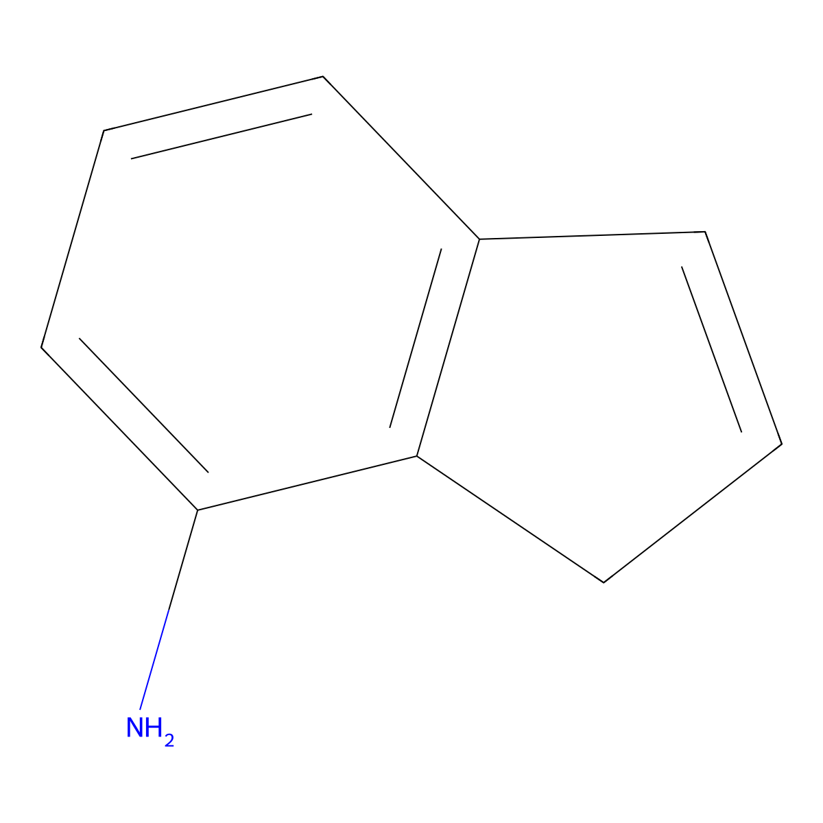 1H-Inden-7-amine molecular structure, CAS 1314961-95-9