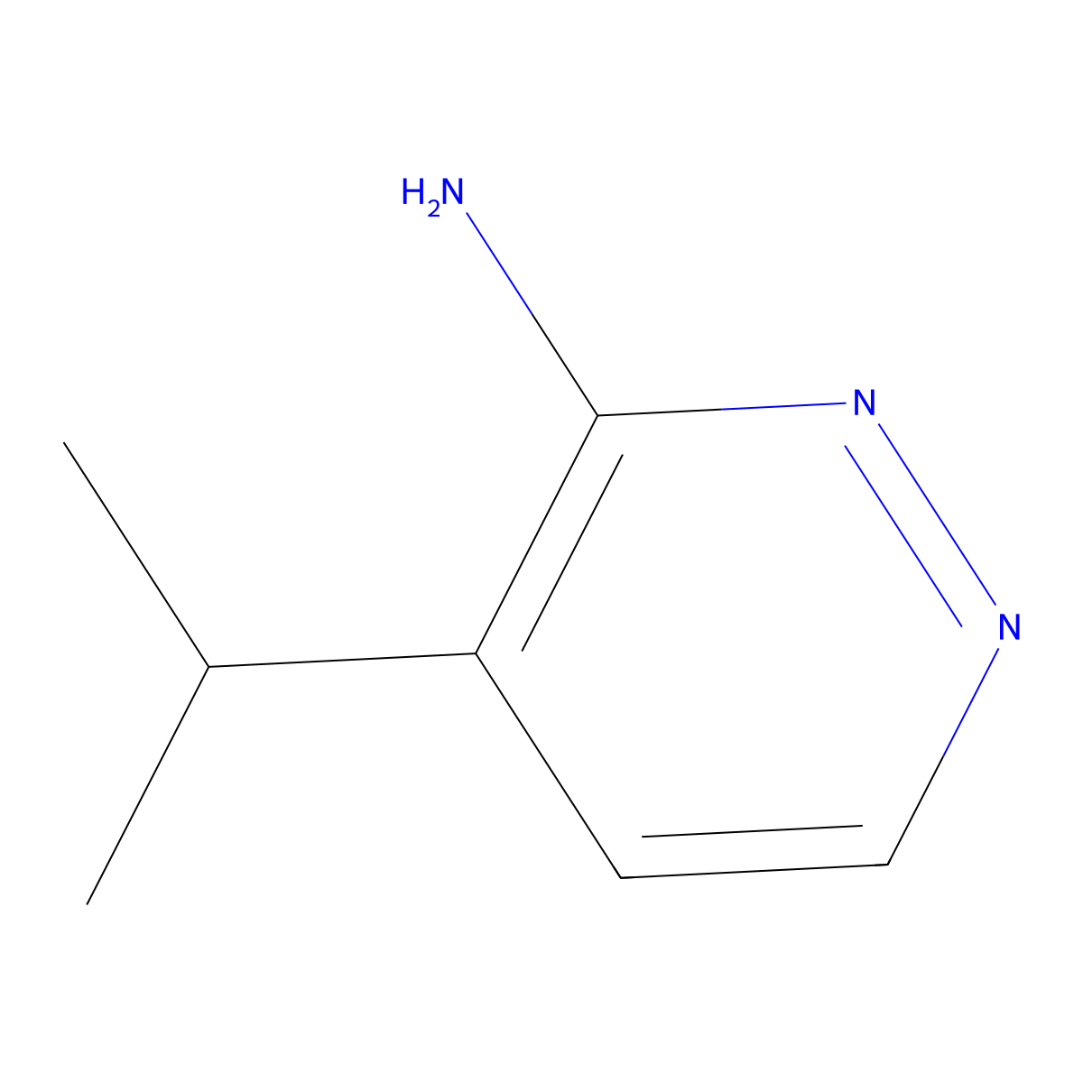 4-Isopropylpyridazin-3-amine molecular structure, CAS 1314961-97-1