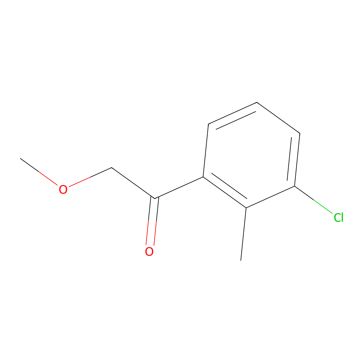 1-(3-Chloro-2-methylphenyl)-2-methoxyethanone molecular structure, CAS 1314962-15-6
