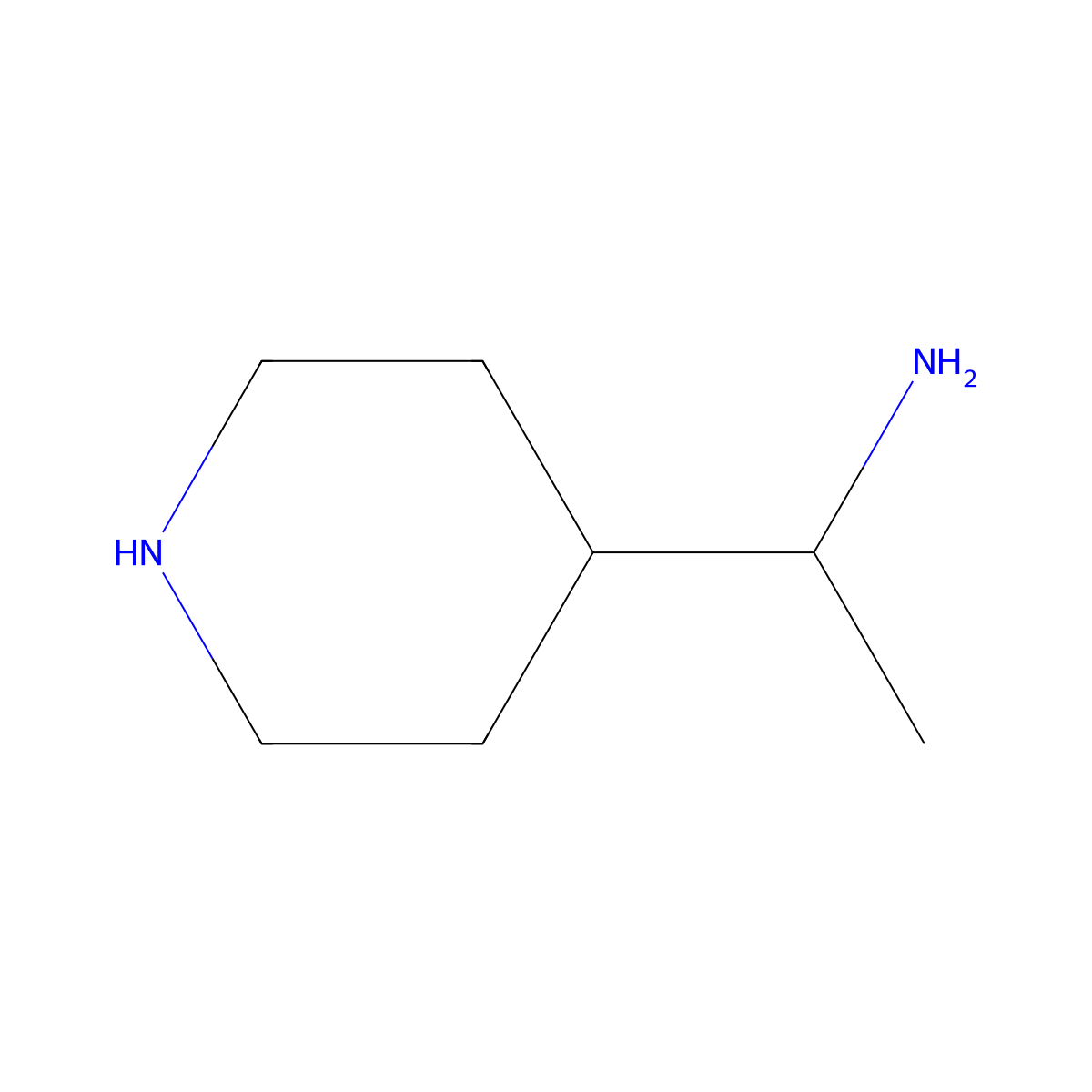 1-(Piperidin-4-yl)ethan-1-amine molecular structure, CAS 1314963-44-4