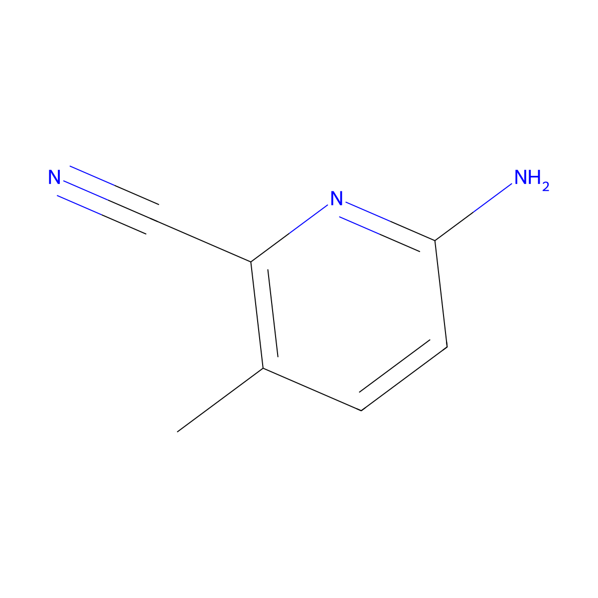 6-Amino-3-methylpyridine-2-carbonitrile molecular structure, CAS 1314964-57-2