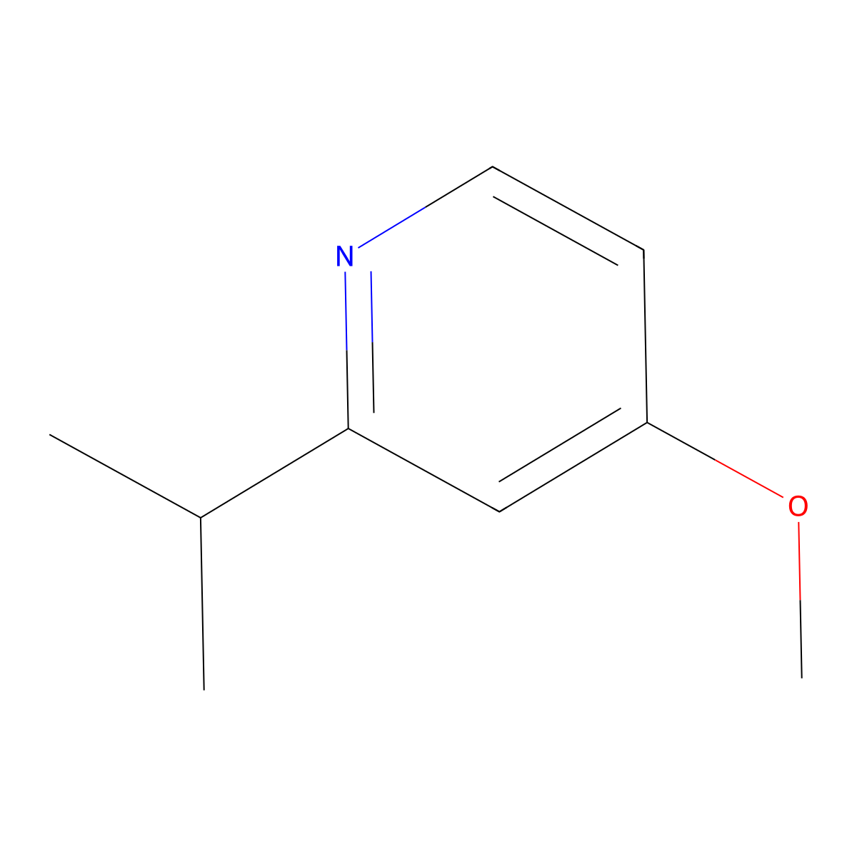 2-Isopropyl-4-methoxypyridine molecular structure, CAS 1314964-63-0