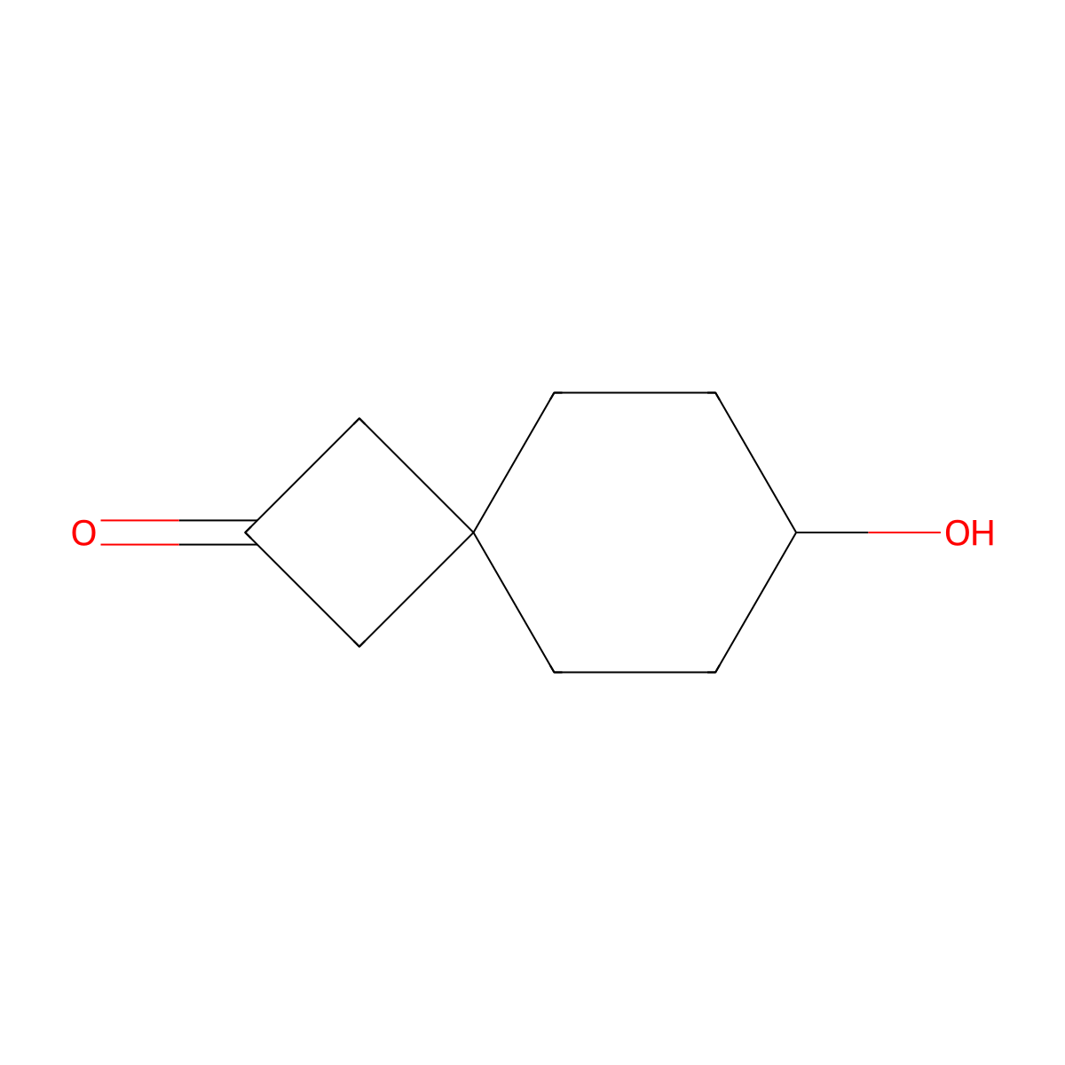 7-Hydroxyspiro(3.5)nonan-2-one molecular structure, CAS 1314964-87-8