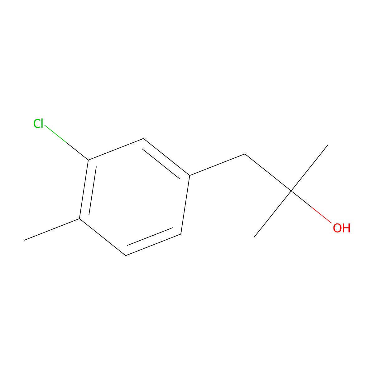1-(3-Chloro-4-methylphenyl)-2-methyl-2-propanol molecular structure, CAS 1314965-00-8