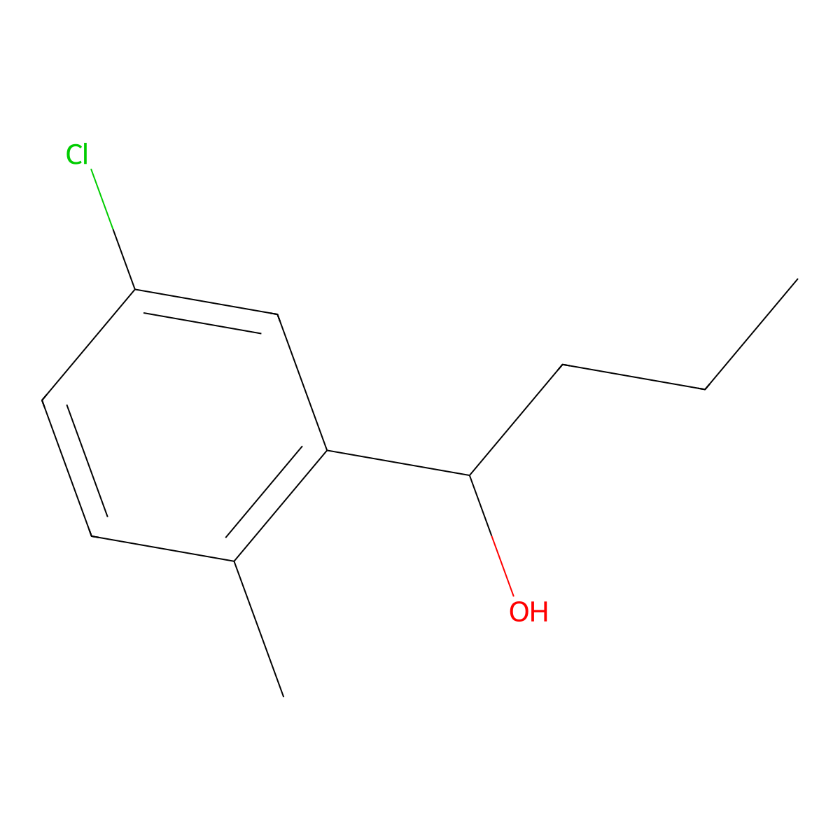 1-(3-Chloro-6-methylphenyl)-1-butanol molecular structure, CAS 1314965-06-4