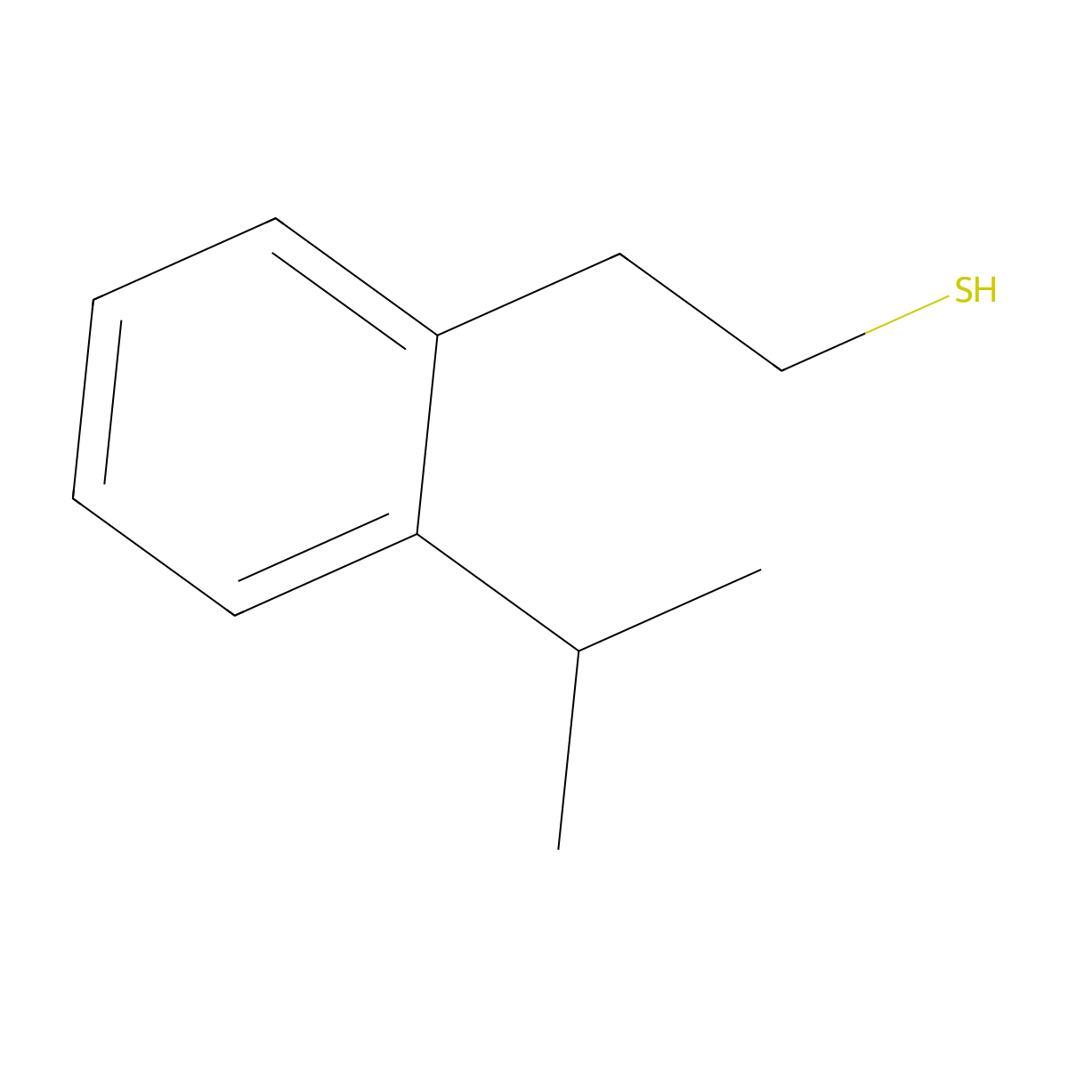 2-(2-iso-Propylphenyl)ethanethiol molecular structure, CAS 1314965-07-5