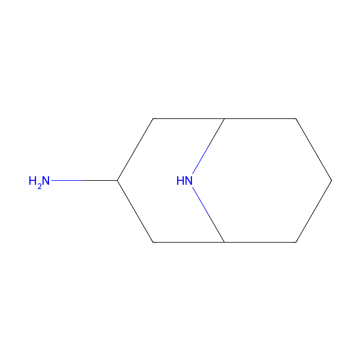 9-Azabicyclo[3.3.1]nonan-3-amine molecular structure, CAS 1314965-43-9