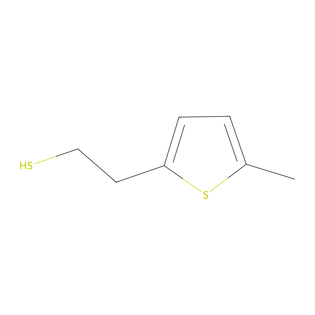 2-(5-Methyl-2-thienyl)ethanethiol molecular structure, CAS 1314965-79-1
