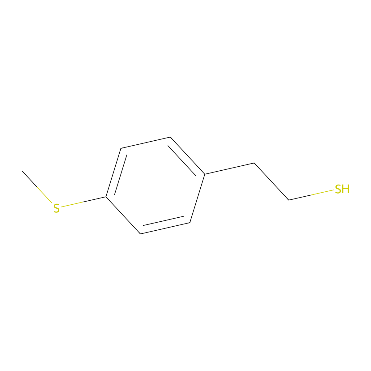 2-[4-(Methylthio)phenyl]ethanethiol molecular structure, CAS 1314965-85-9