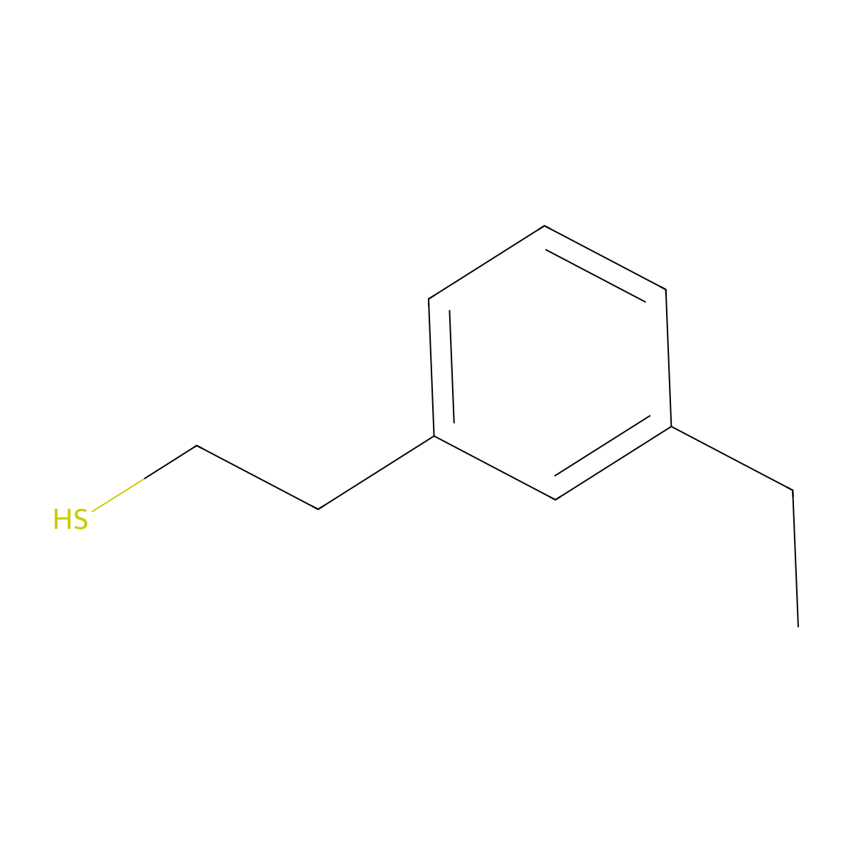 2-(3-Ethylphenyl)ethanethiol molecular structure, CAS 1314966-08-9
